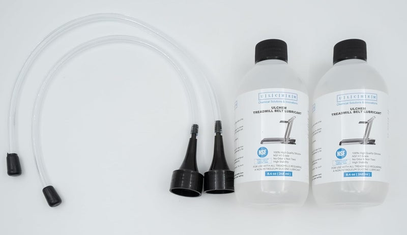 ULCHEM Silicone Treadmill Belt Lubricant, NSF H1 Grade,13-inch Application Tubes, Pure Silicone Oil, Non-Toxic & Odorless, High-Temperature Resistant, Easy to Use for All Brands (16.8 oz/496 ml (2x8.4 oz)) - Image 2